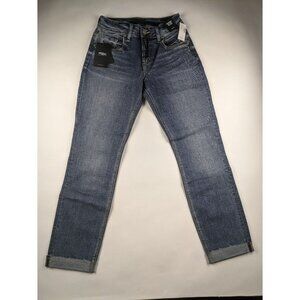 Silver Jeans Boyfriend Mid-Rise Slim Leg W26 L29 NWT